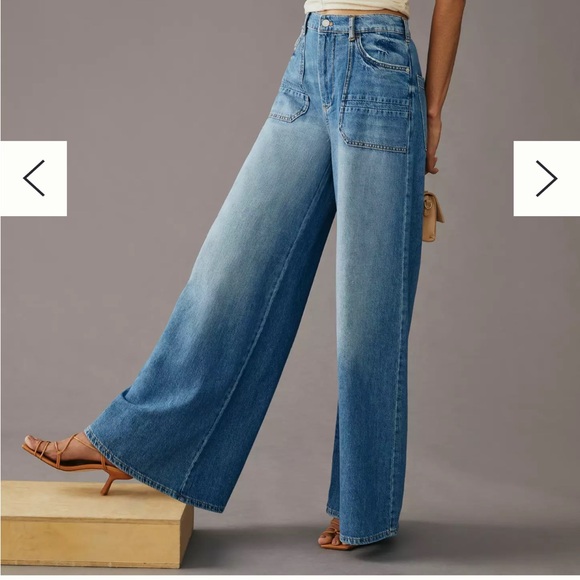 Pilcro Denim - PILCRO The Jane High-Rise Wide-Leg Jeans 28